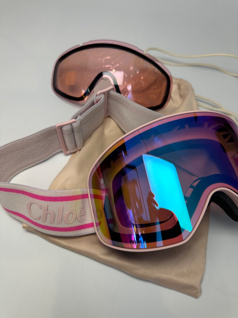 Pink Chloe Ski Goggles, Adjustable