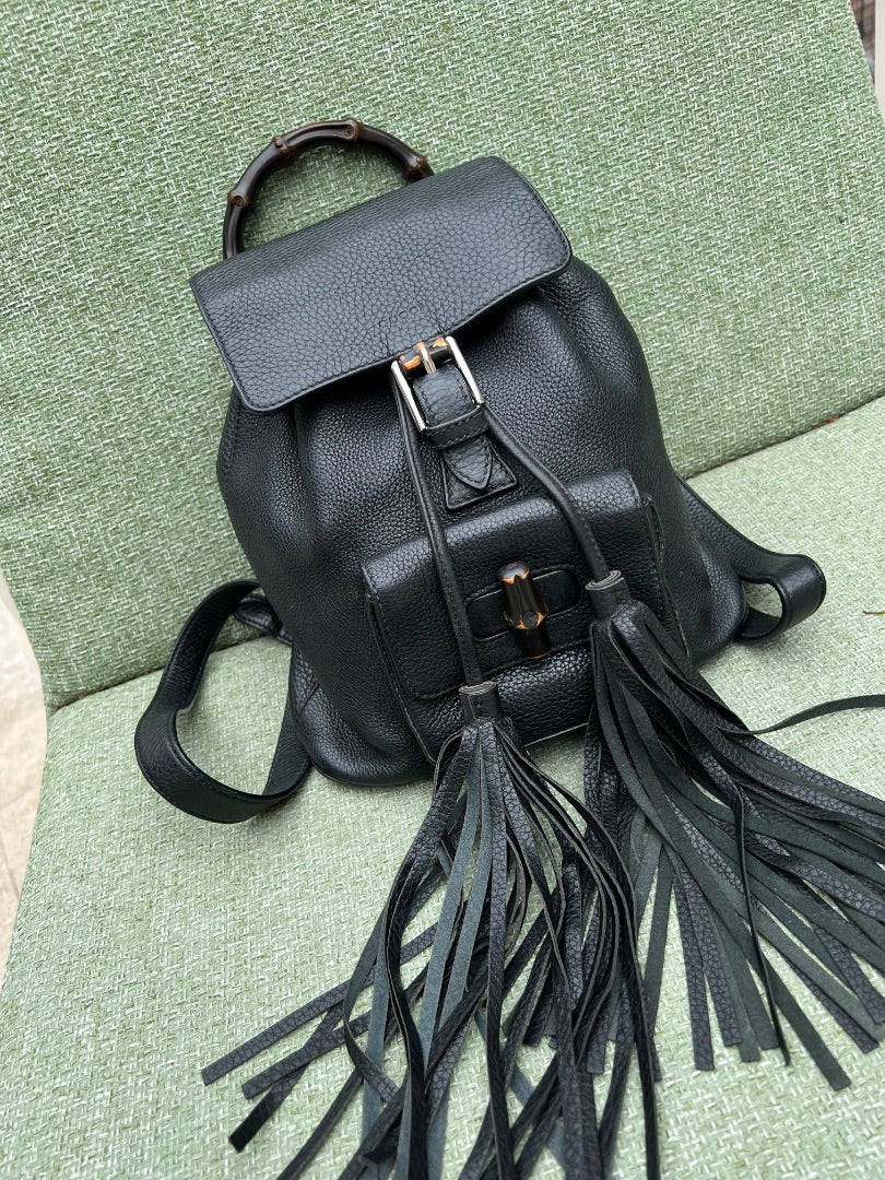 Black Gucci Backpack, 29cm by 25cm by 15cm – The Sleeveless Society
