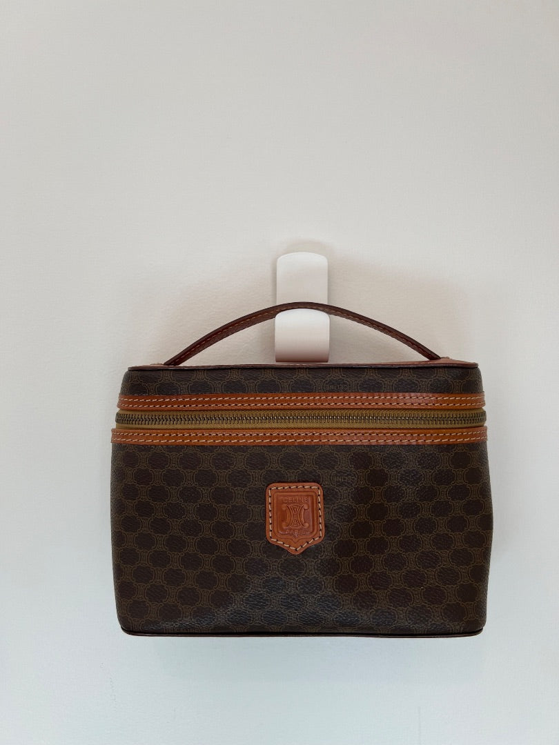 Brown Monogram Celine Vanity Bag, 24cm by 15cm by 7cm – The
