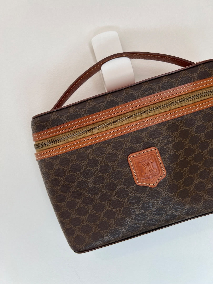 Brown Monogram Celine Vanity Bag, 24cm by 15cm by 7cm – The